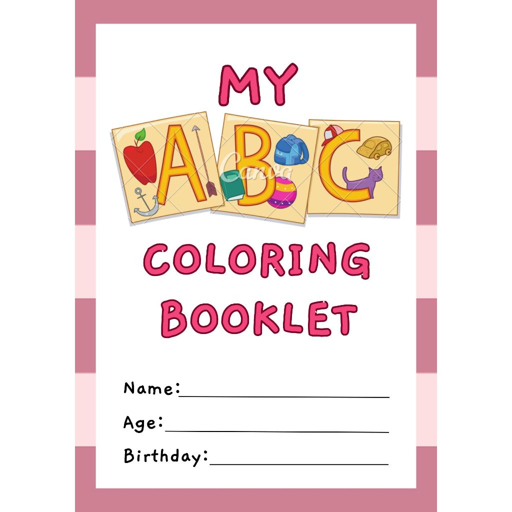 

Pink Cute My ABC Coloring Booklet Worksheet 54 Lembar