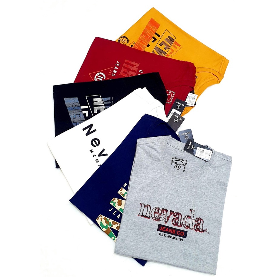 MALL paket 3pcs 1ribu kaos nevada original bren matahri kaos priawanita terbaruterlaris grosir