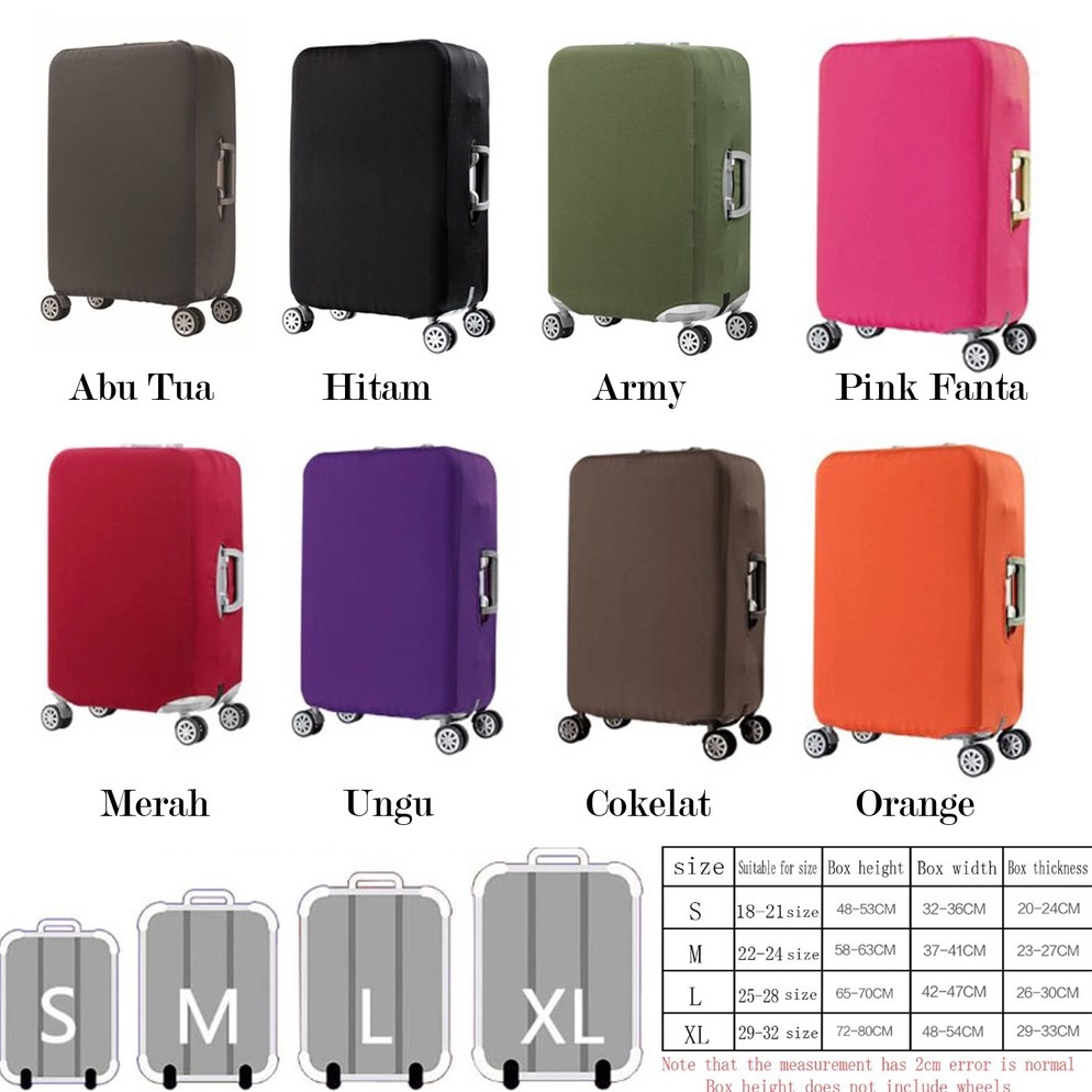 Paling Dicari Premium Sarung Koper Elastis Luggage Cover Elastic Pelindung Koper Doky