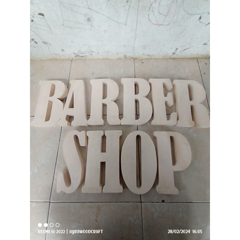 huruf kayu tinggi 20cm huruf timbul angka kayu