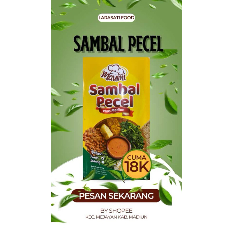 

Sambal Pecel Asli Madiun Gurih Medok Nikmat…