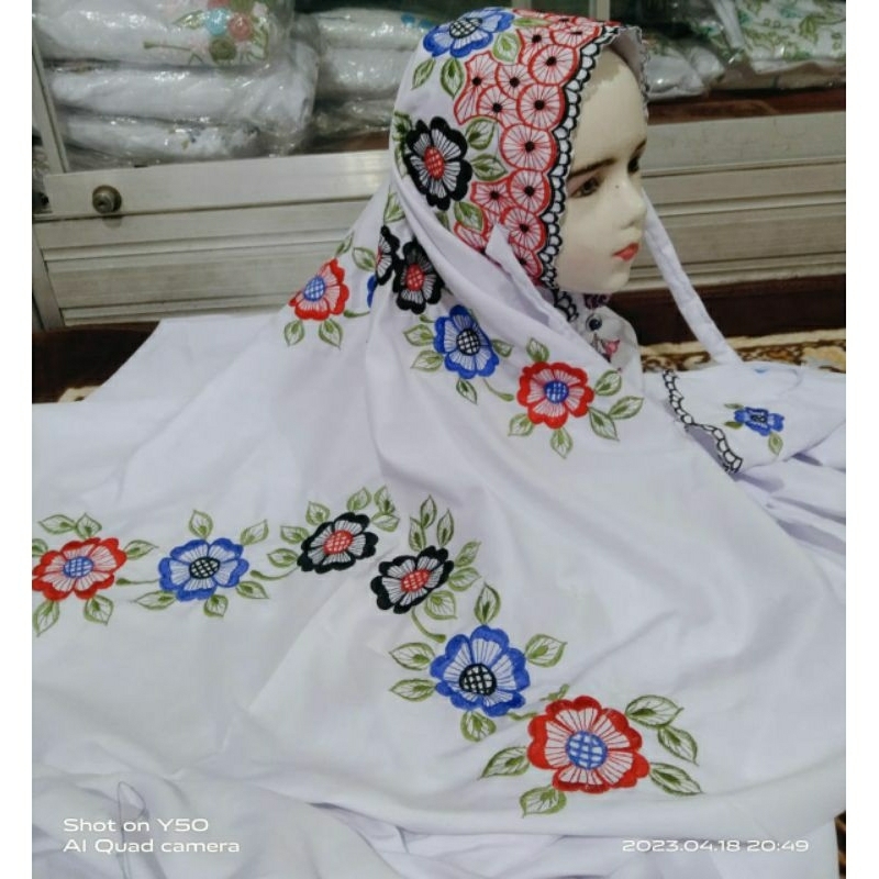 mukena terusan anak SD kls 1-4