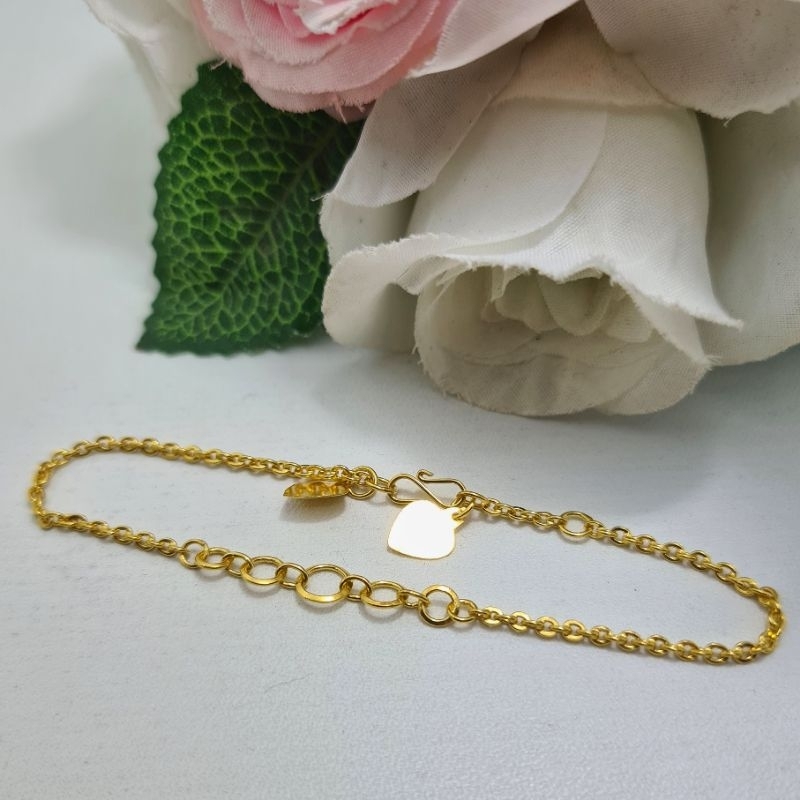 Gelang Rantai Olimpik Emas muda