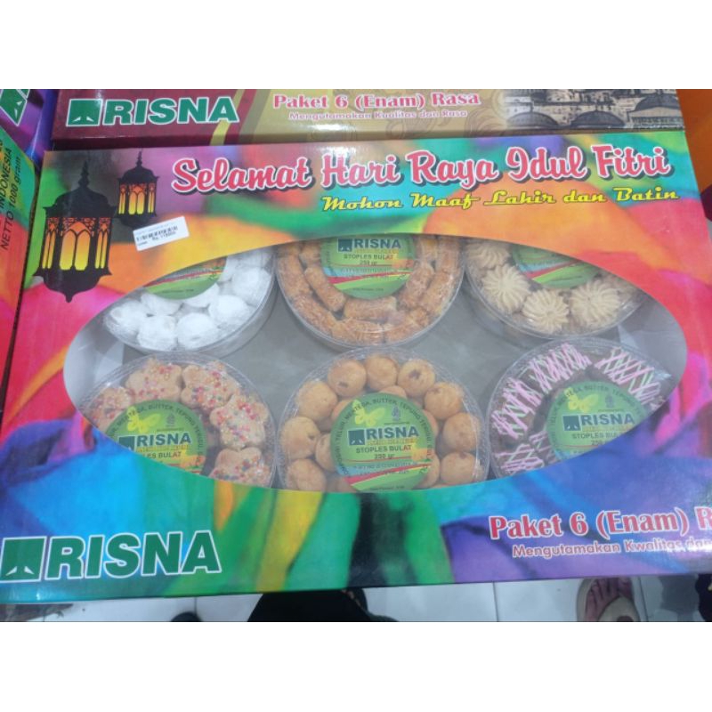 

Risna paket kue kering isi 6toples