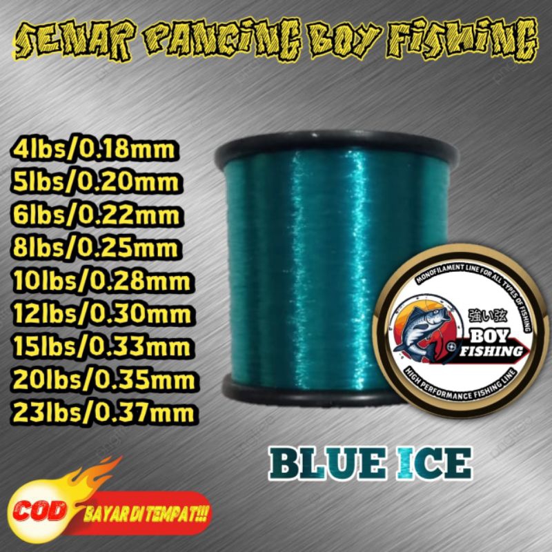 Boy Fishing-Senar pancing kecil kuat anti keriting,tidak mudah putus,cepat tenggelam warna Hijau Lum