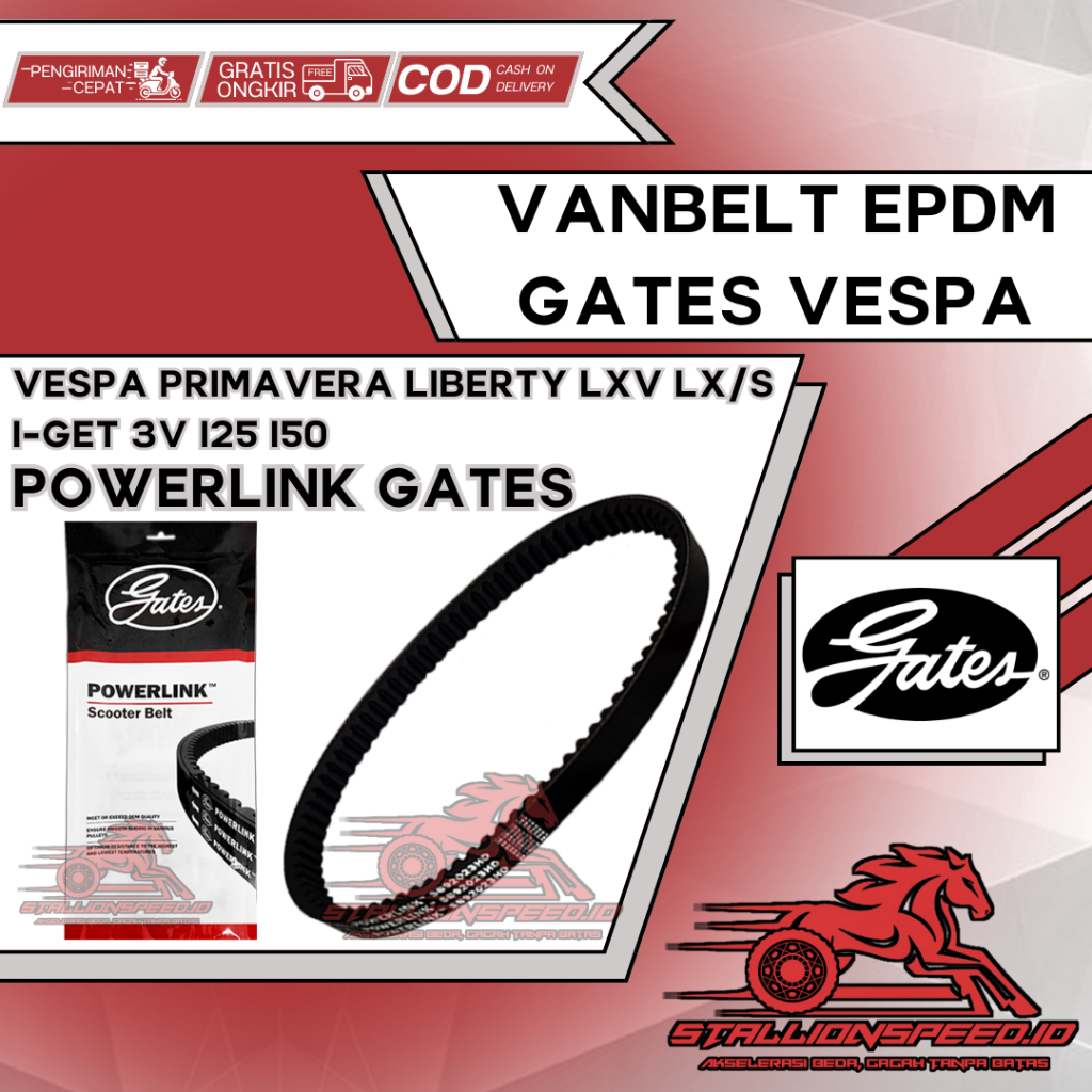 Vanbelt V Belt Van belt Fanbelt Vespa Primavera Liberty LXV LX S I-GET 2V 3V 125 150 SB-92023HMI Gat