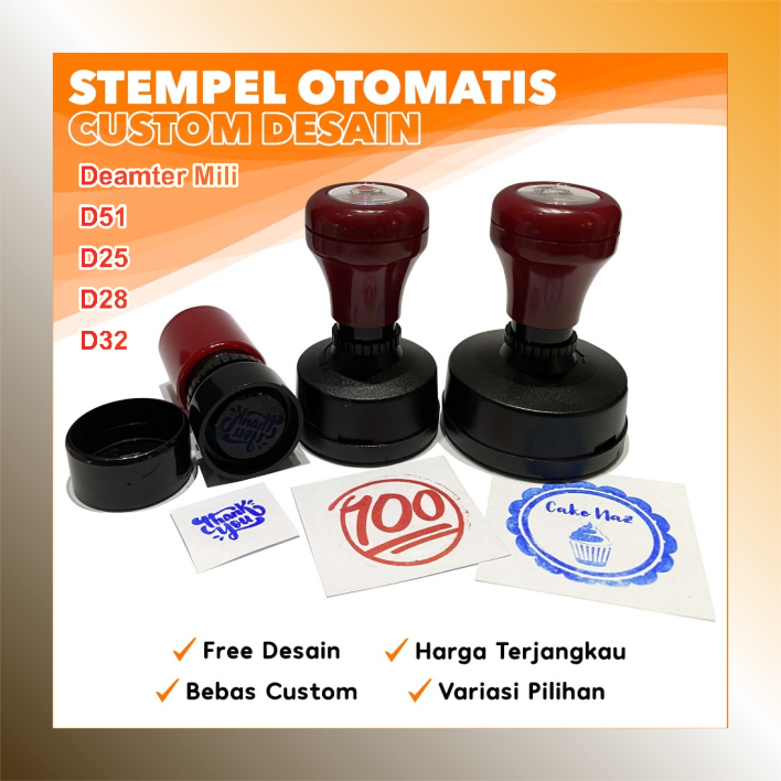 

PAKET HEMAT STEMPEL CUSTEM / 2 STEMPEL FREE TINTA 5ml