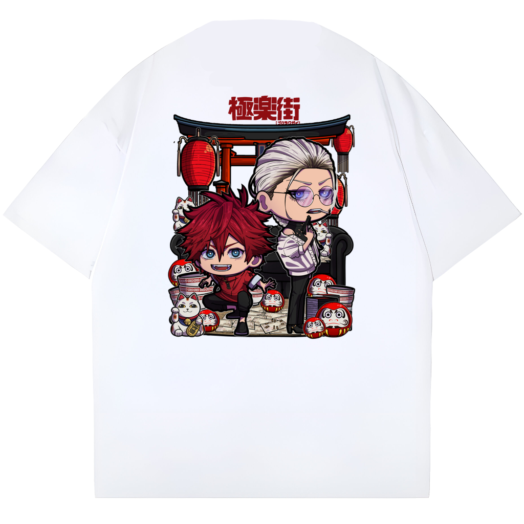 OVERSIZE KAOS T-SHIRT ANIME | KAOS GOKURAKUGAI | KAOS TAO | KAOS GOKURAKUGAI |KAOS JEPANG| ALMA GOKU