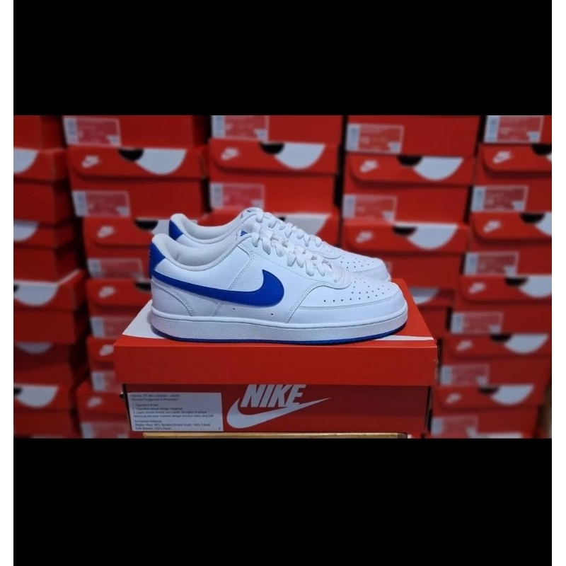 Nike Court Vision Lo White Royal ORIGINAL BNIB RESMI