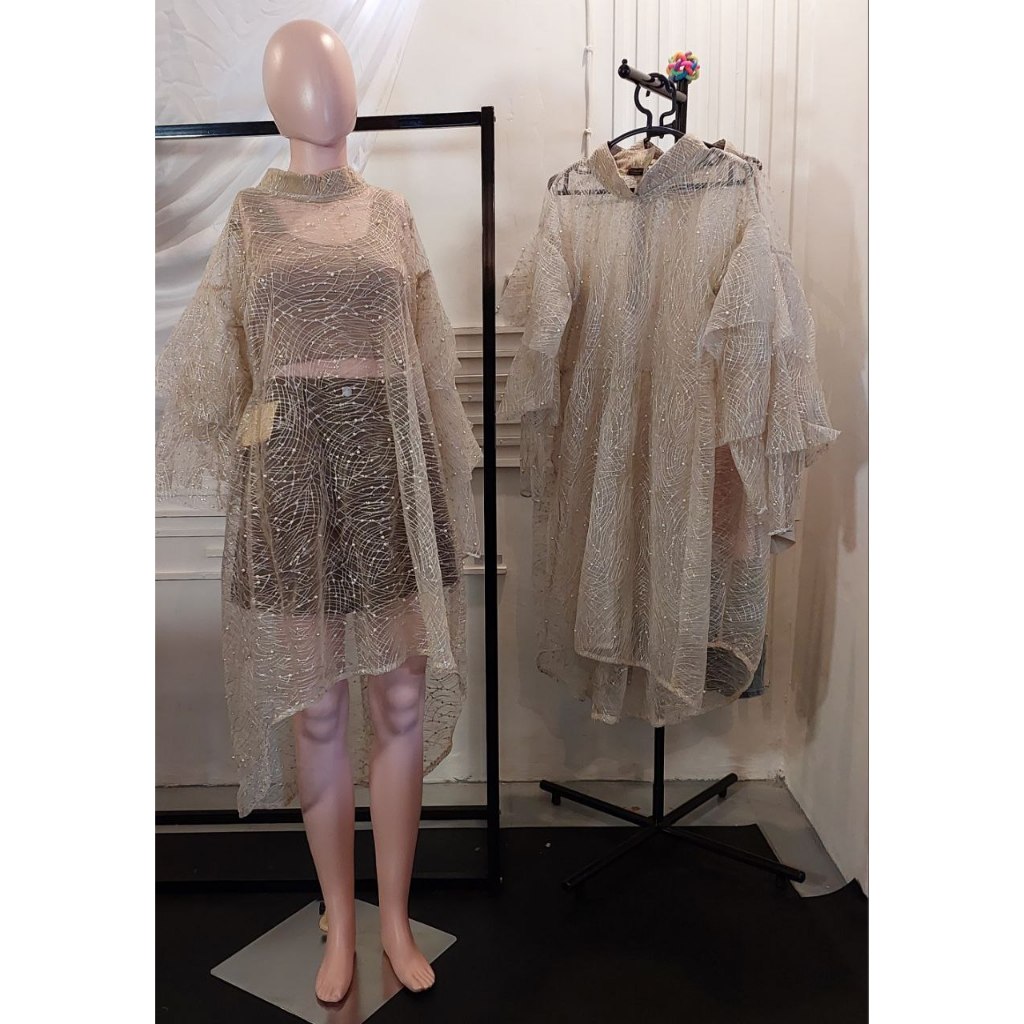 Outer dress kondangan tile mutiara