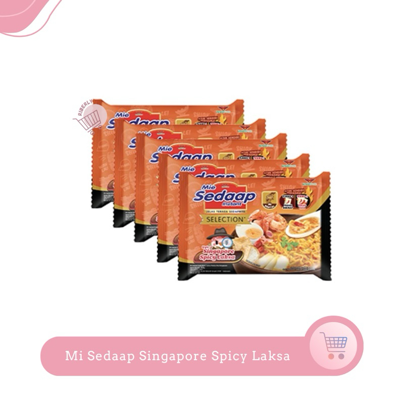 

Sedaap Mie Instan Singapore Spicy Laksa 83 gr x5 / Mi Instan Sedaap Kuah