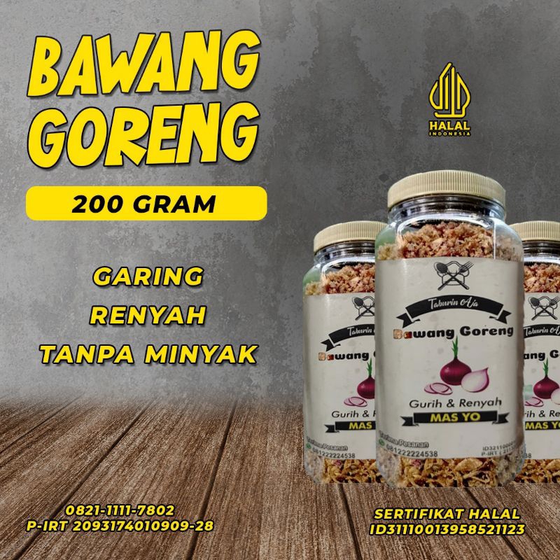 

Bawang goreng Brebes 200 gram