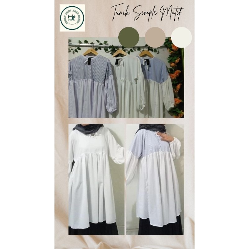TUNIK REMAJA MOTIF SIMPLE TUNIK MOTIF GARIS TUNIK MOTIF GARIS GARIS TUNIK MOTIF KEKINIAN TUNIK LEBAR