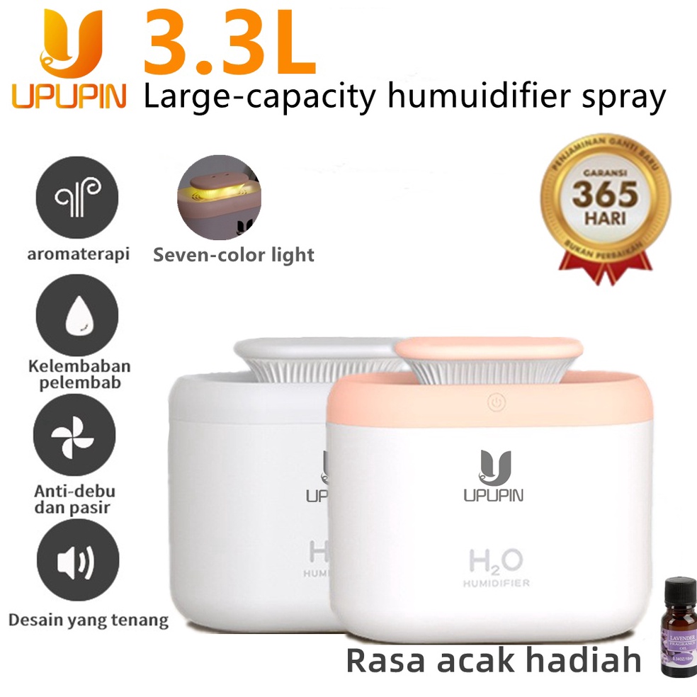 Jangan ketinggalan UPUPIN Humidifier Air 33ml Aromaterapi Diffuser Dengan 7 color HUMIDIFIER DIFFUSE