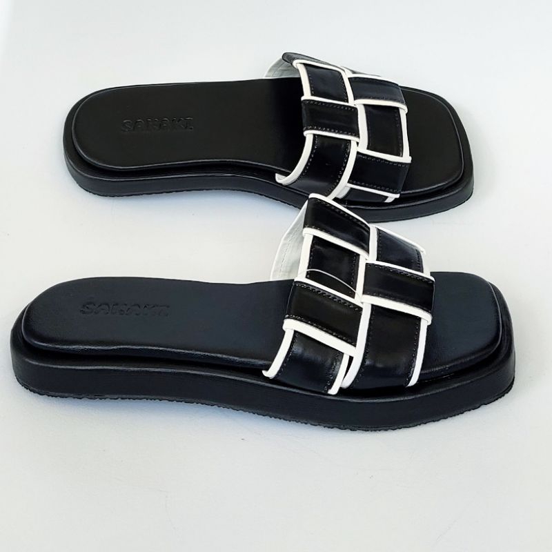 SANDAL WEDGES WANITA SENDAL SELOP WANITA TERBARU PESTA KEKINIAN
