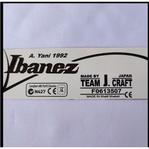 Stiker Sticker Decal Gitar Headstock Ibanez