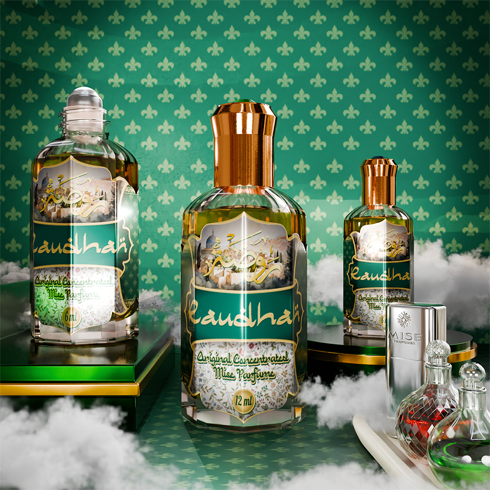 Minyak Wangi/Parfum Ibadah Raudhah (12 ml ) Mise Parfum Non Alkohol