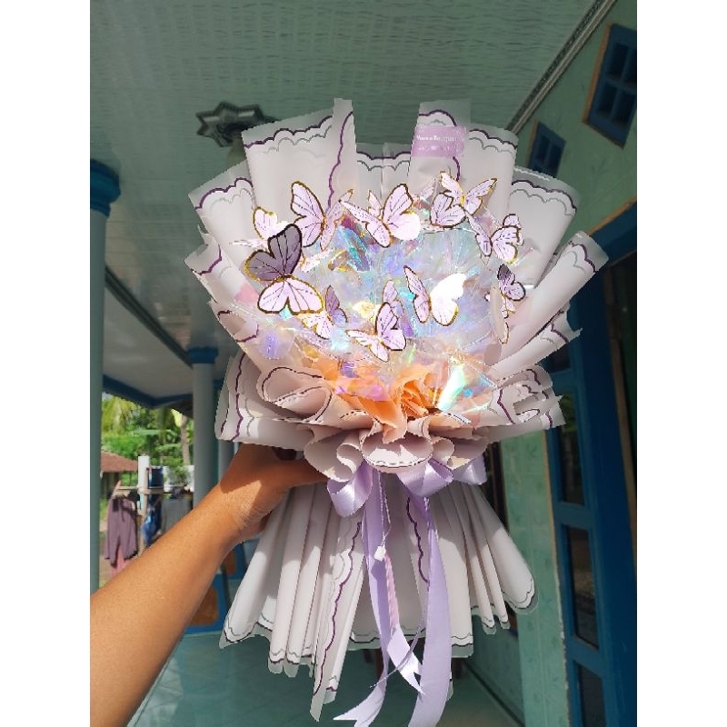 buket kupu-kupu lampu ,buket kupu kupu