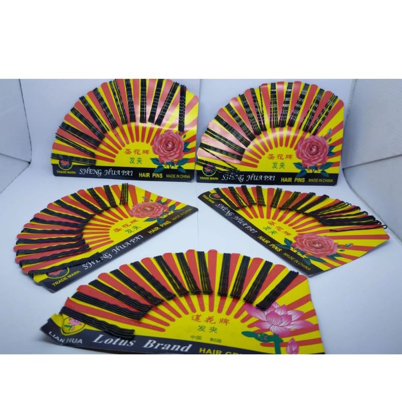 Jepit Rambut Lidi Kipas Kecil PerLusin Card
