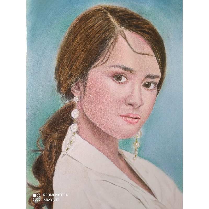 

Lukisan Wajah ukuran 12R ( 30x40cm ) | Real Lukisan Tangan Menggunakan Pensil Warna