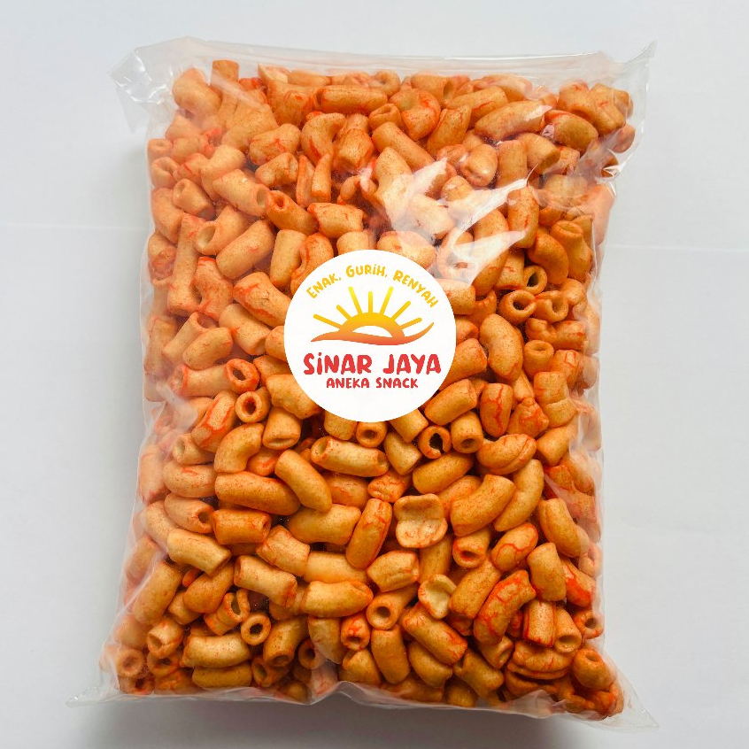 

Camilan Makaroni Mini Pedas Gurih / Makaroni Bantet / Makaroni Murah isi 250 Gram