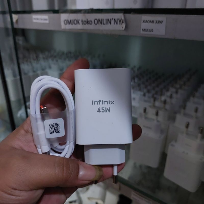 Charger infinix Note 30 bekas original Copotan Bawaan Type C garansi