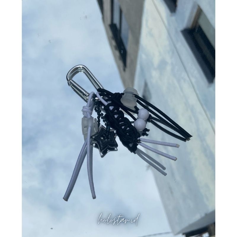 BAG CHARM/BAG CHARM MACRAME/ GANTUNGAN KUNCI/GANTUNGAN TAS TALI KOREA