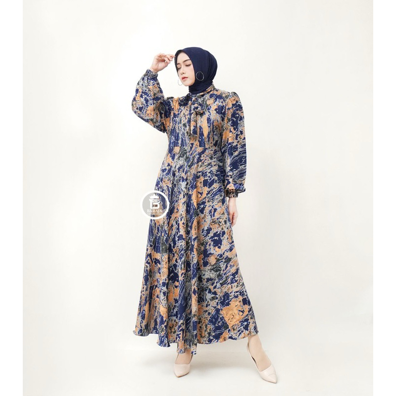 Nadira Dress | Gamis Twill Bahan Shakila Premium | Gamis Wanita Premium | Dress Kondangan Katun Twil