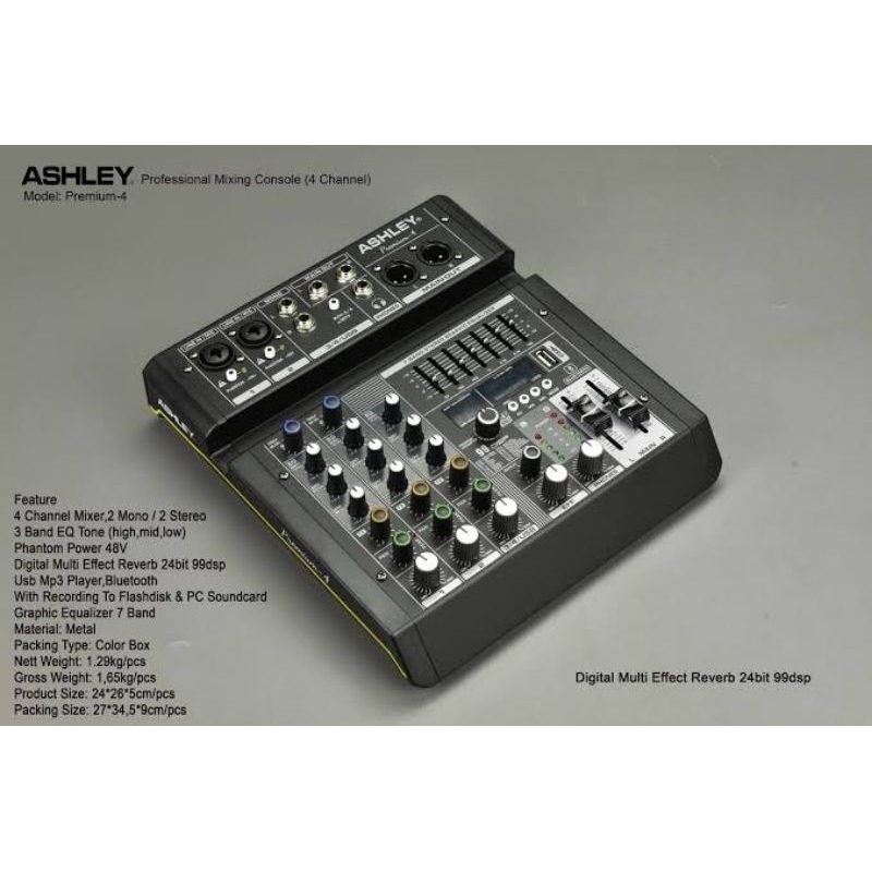 Mixer Ashley Premium 4 | 4 Channel