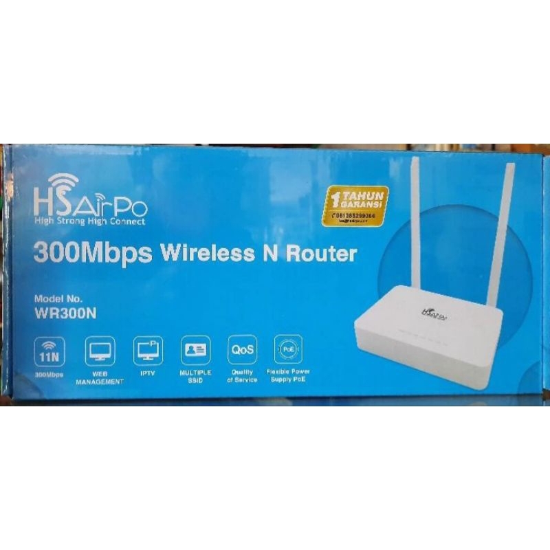 HSAIRPO WR300N 300 Mbps ROUTER N WIRELESS HS AIRPO