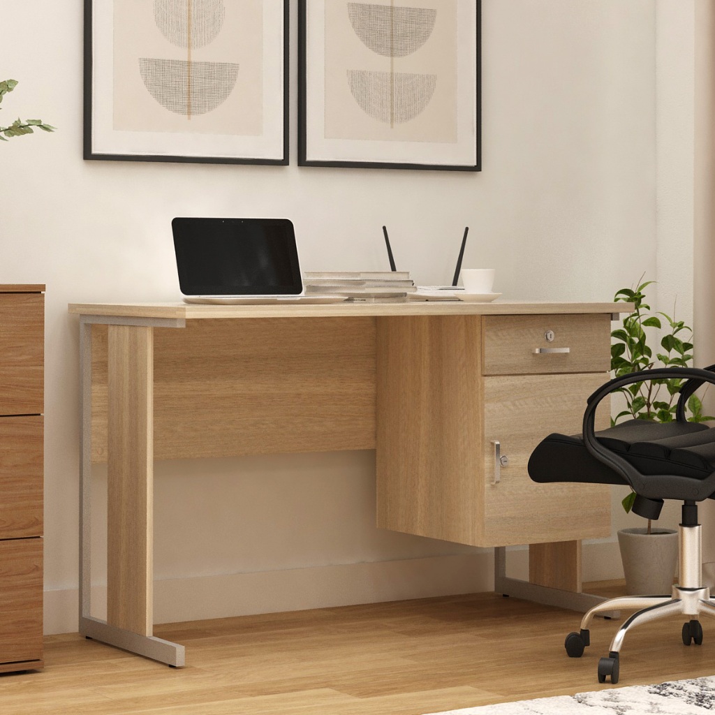 Meja Kerja Kantor Pira Harris DK N120 Stylish, Multifungsi, Kokoh