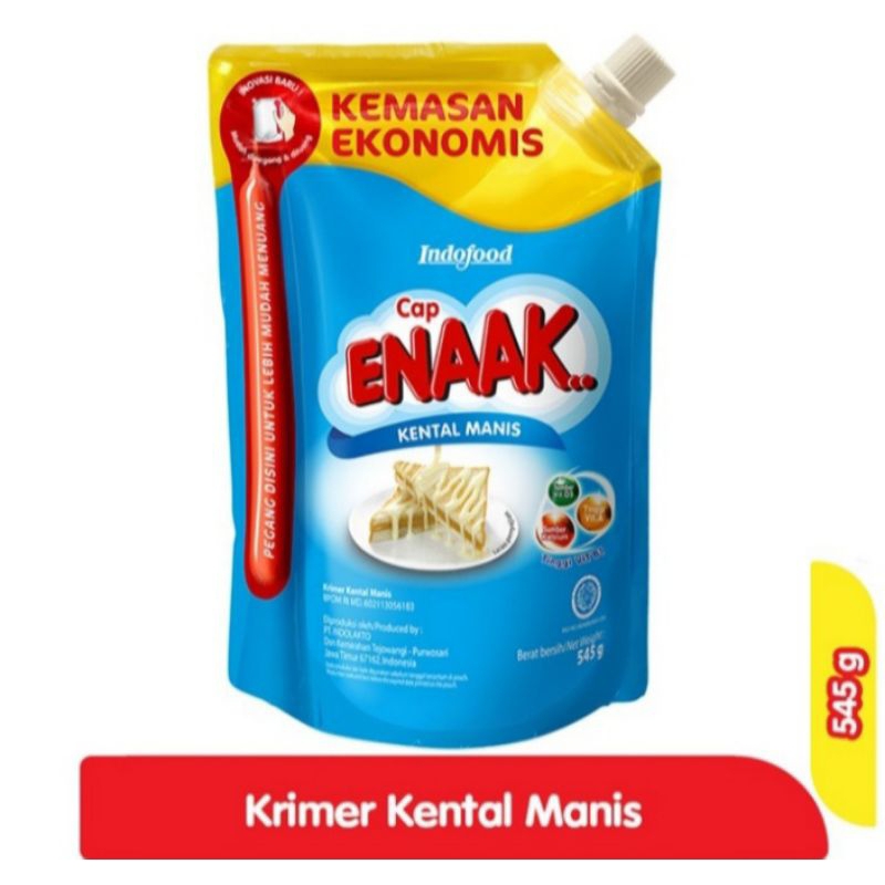 

susu kental manis cap enaak ukuran 545 gr