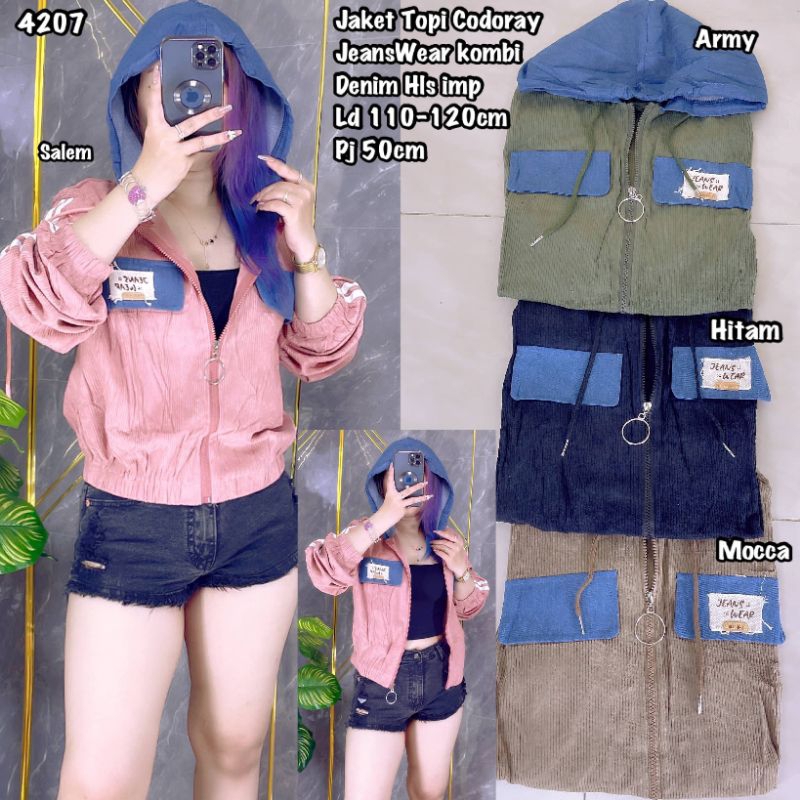 2425 - 2427A - 4207 - 0922 Jaket Topi Codoray JeansWear kombi Denim hls