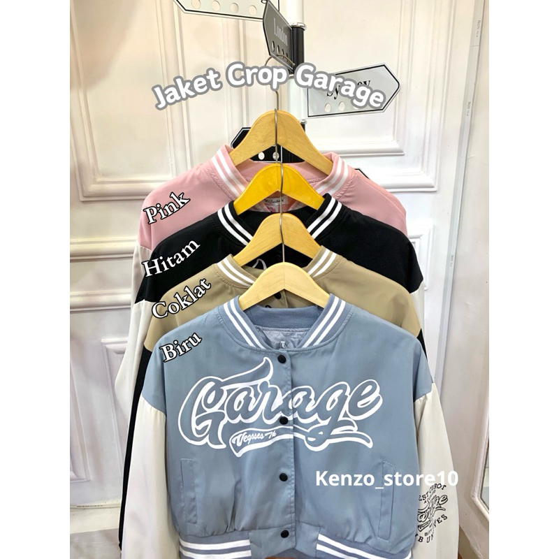 Kenzo Store Jaket Crop Garage / Varsity Crop / Jaket Crop