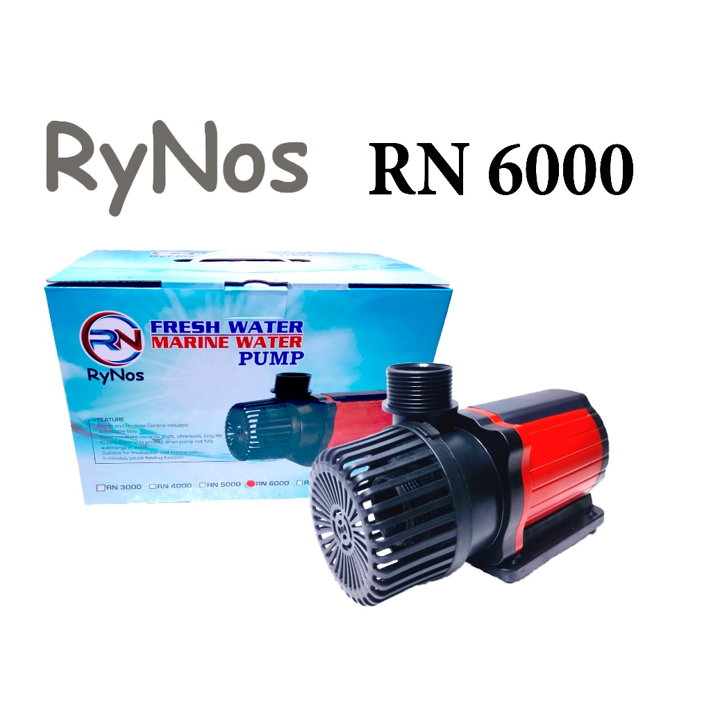 RYNOS POMPA SIRKULASI KOLAM IKAN RN 6000 POMPA CELUP 8 POWER SETTING