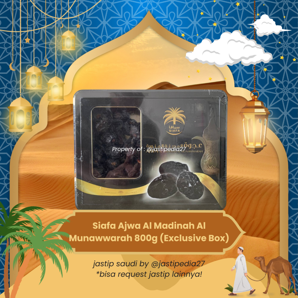 

Siafa Ajwa Al Madinah Al Munawwarah 800g (Exclusive Box)