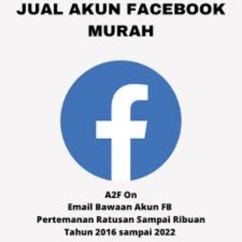 Akun Facebook 2016 dengan Marketplace Aktif