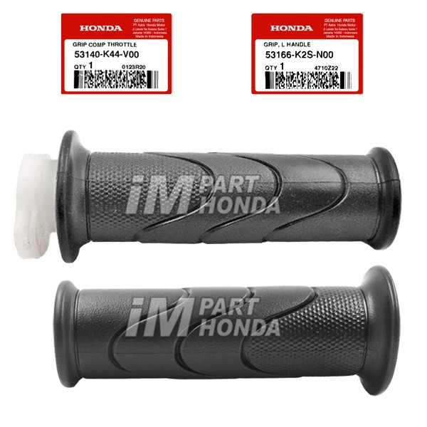 KARET HANDGRIP / HAND GRIP STANG KIRI KANAN NEW BEAT LED 2020 2021 / STREET 2022 2023 ORIGINAL