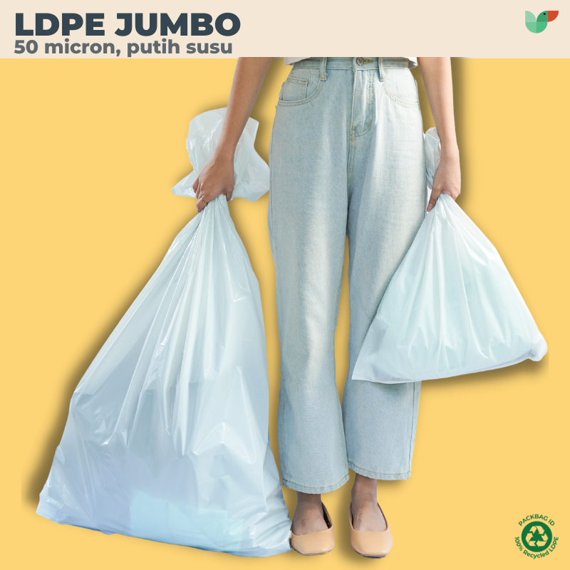 NEW Plastik PE putih susu, plastik sampah besar, plastik kargo, plastik pupuk, plastik hotel, isi