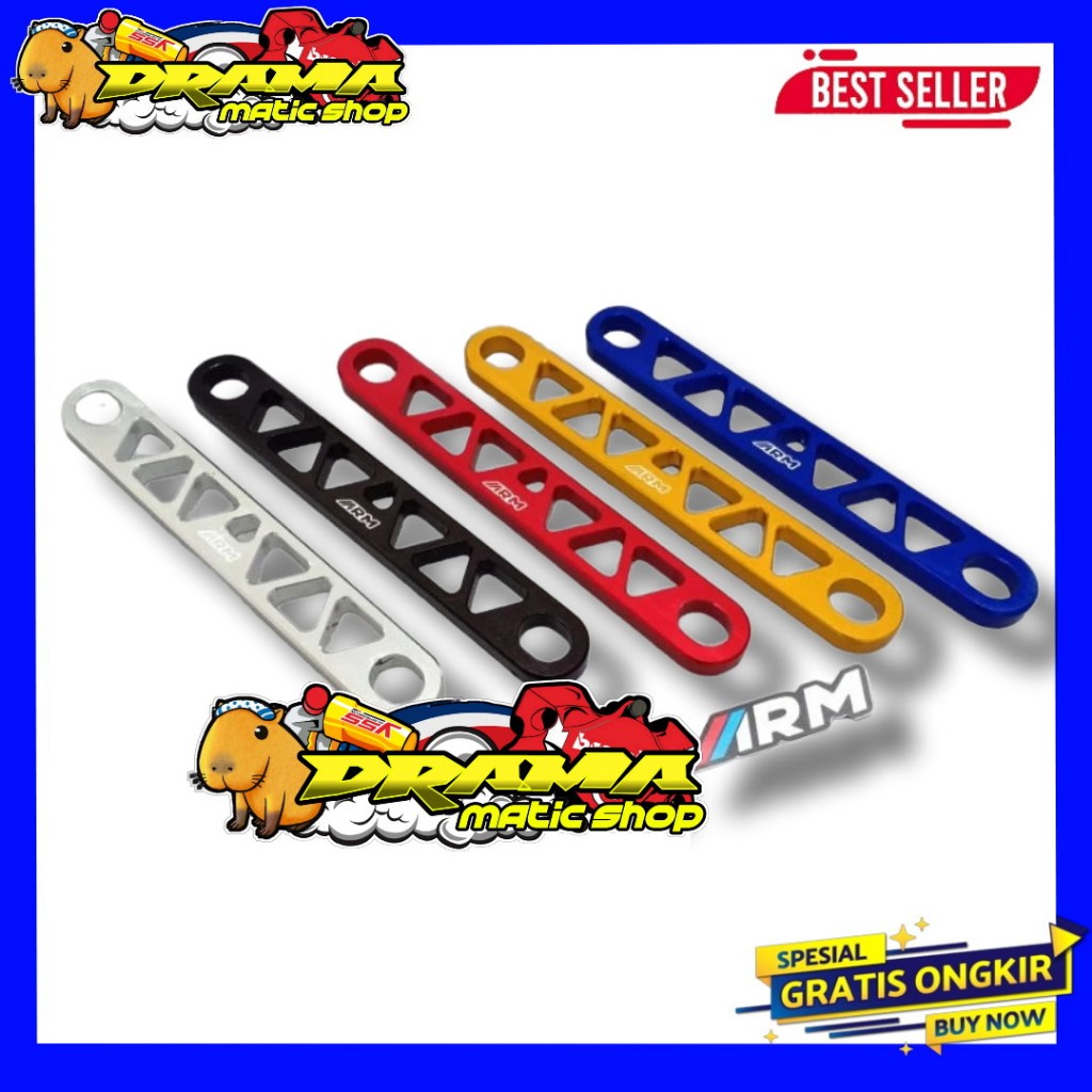 Bracket manisan ARM Knalpot yamaha aerox lexi nmax full cnc Arumi