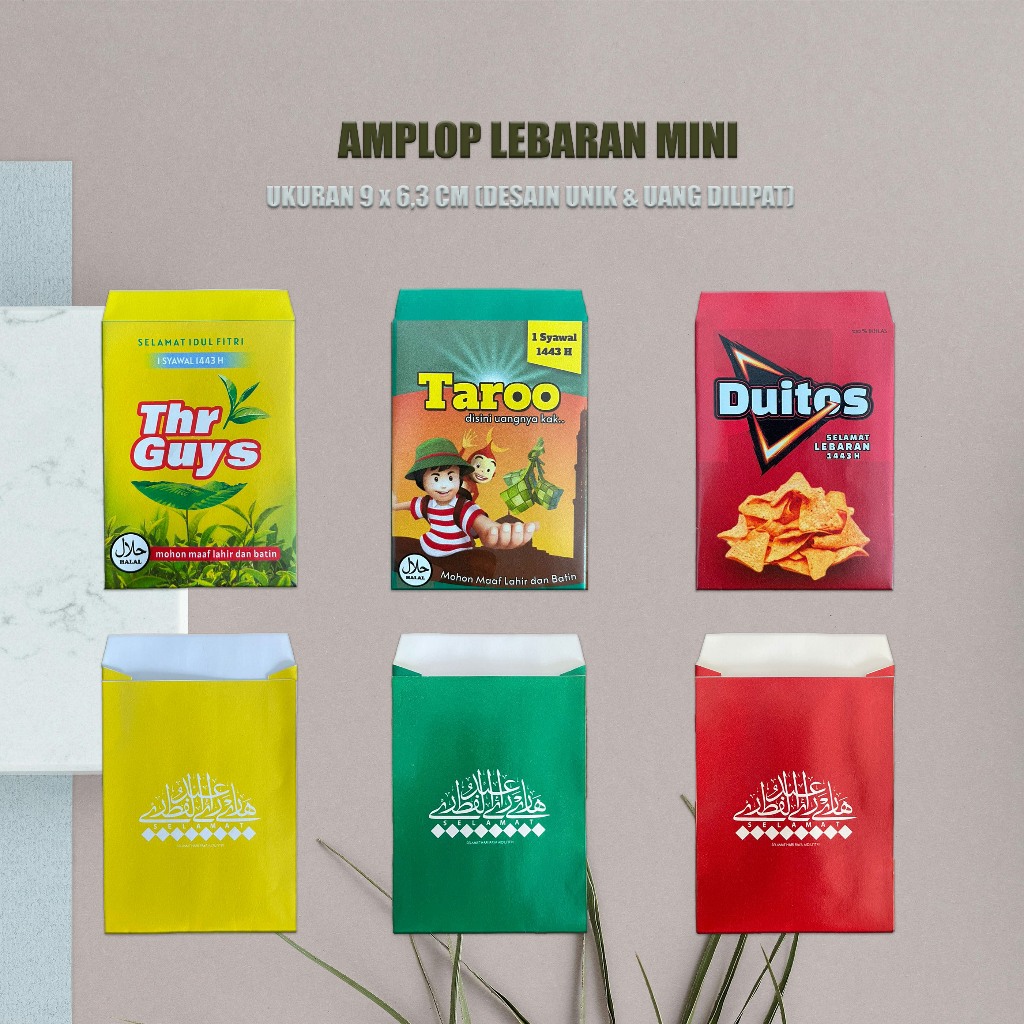 

Amplop Lebaran - Amplop Hari Raya Idul Fitri Mini - Amplop Unik