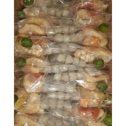 

baso aci isi ayam isi baso 12 butir paket 10 bungkus komplit bumbu dll enak gurih pedas harga reseller