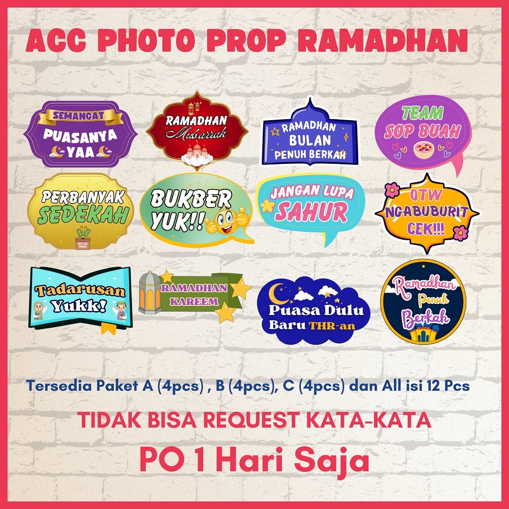 Photoprops Ramadhan Acc Photobooth Photo Props Ramadan