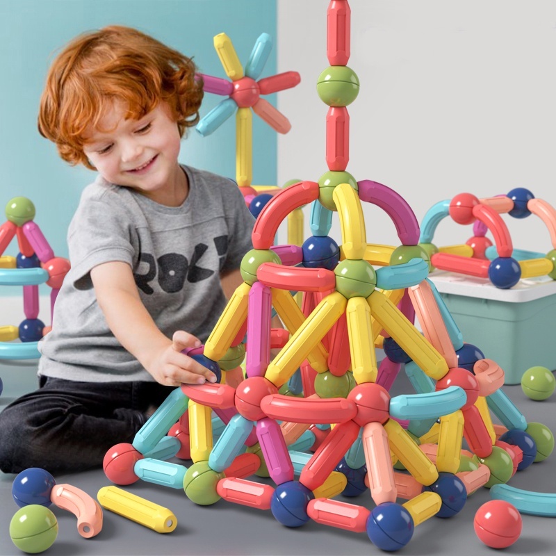 <Cod>Magnet Mainan Anak Magnetic Sticks Blocks Magnetic Toys Magnetic Stick Mainan Anak Magnetic