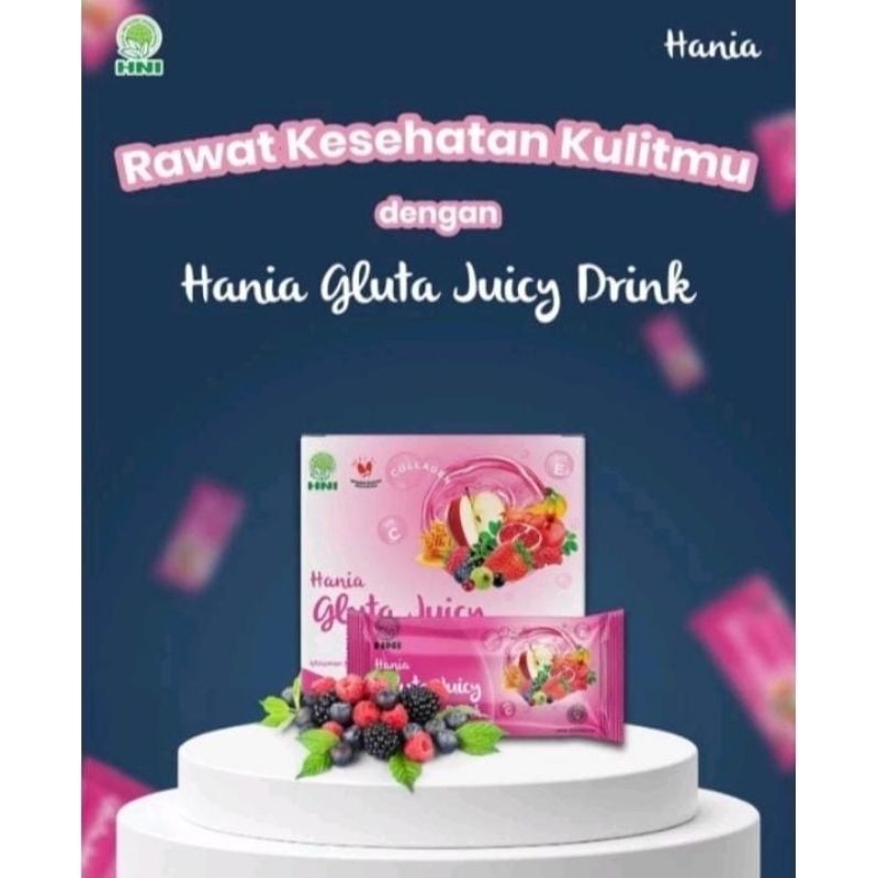 Hania Gluta Juicy Drink || Minuman dengan kandungan L-Glutation & Collagen || vitamin untuk kulit ||