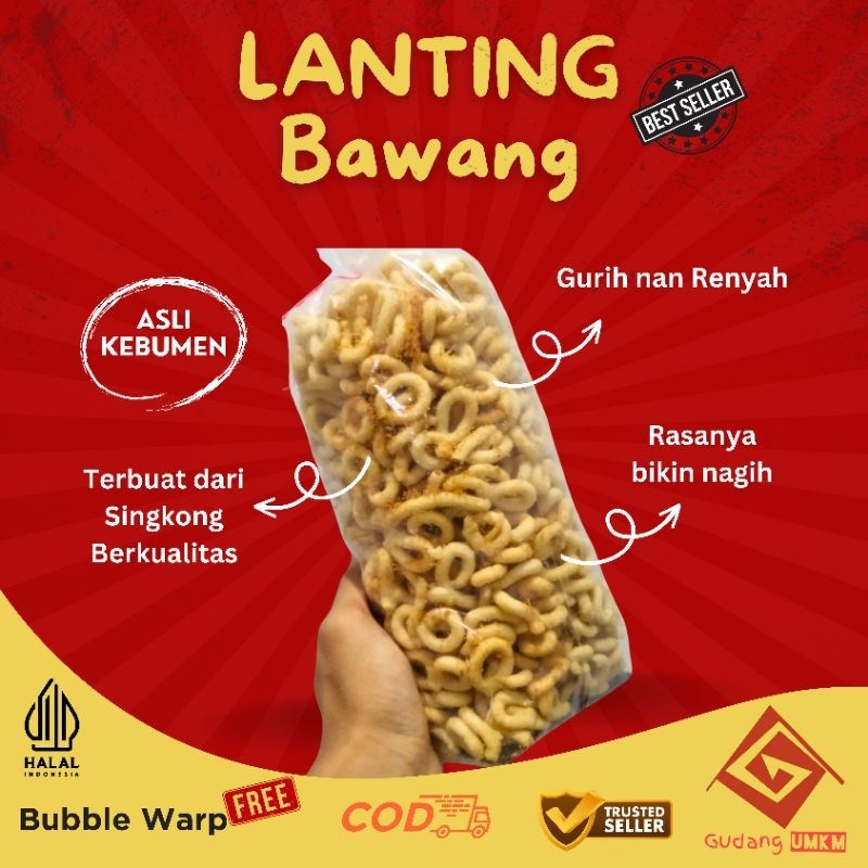 

LANTING BAWANG KHAS KEBUMEN | Klanting Bawang Kebumen Oleh-oleh Lebaran Cemilan Lebaran