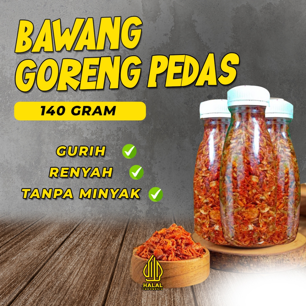 

Bawang goreng pedas bawang pedas 140gr