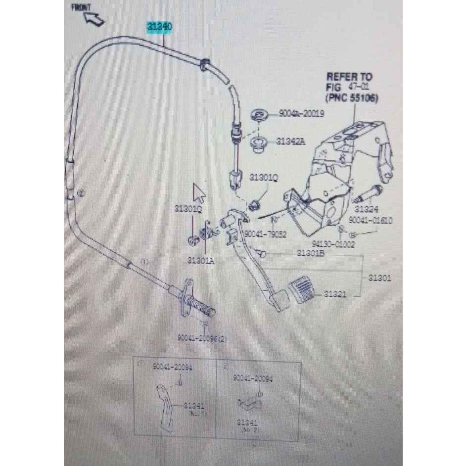 Cable assy clutch release kabel kopling avanza 2003-2006 original toyota