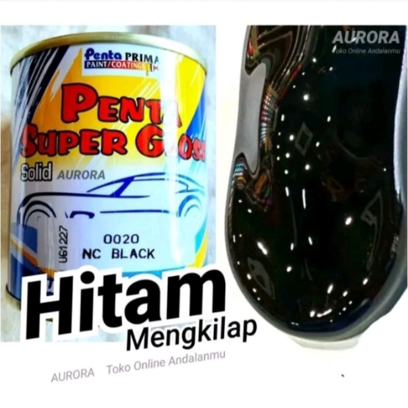 Cat Penta Super Gloss NC Black 0020 Hitam Mengkilap/Hitam Glossy