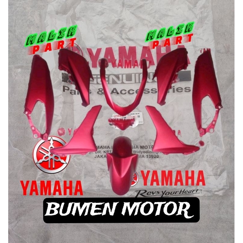 PAKET BODY HALUS NMAX MERAH DOFF 2015-2019 ORI YAMAHA